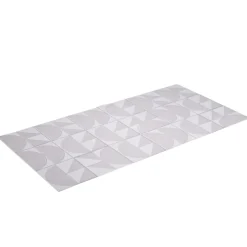 Tapis vinyle rectangulaire motif géométrique beige 50x100cm < Gifi Outlet