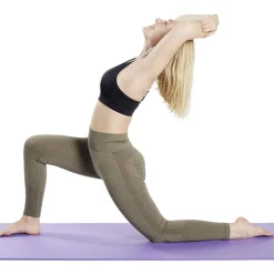 Tapis yoga épais 183x61x1cm caoutchouc violet