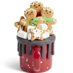 Tasse décoration sucre d'orge métal et argile H12,5cm < Gifi New