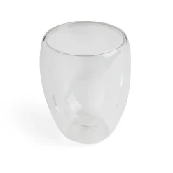 Tasse double paroi verre transparent x2 350ml