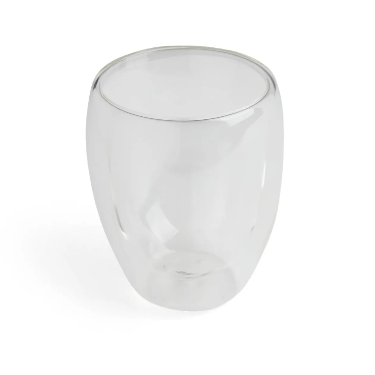 Tasse double paroi verre transparent x2 350ml