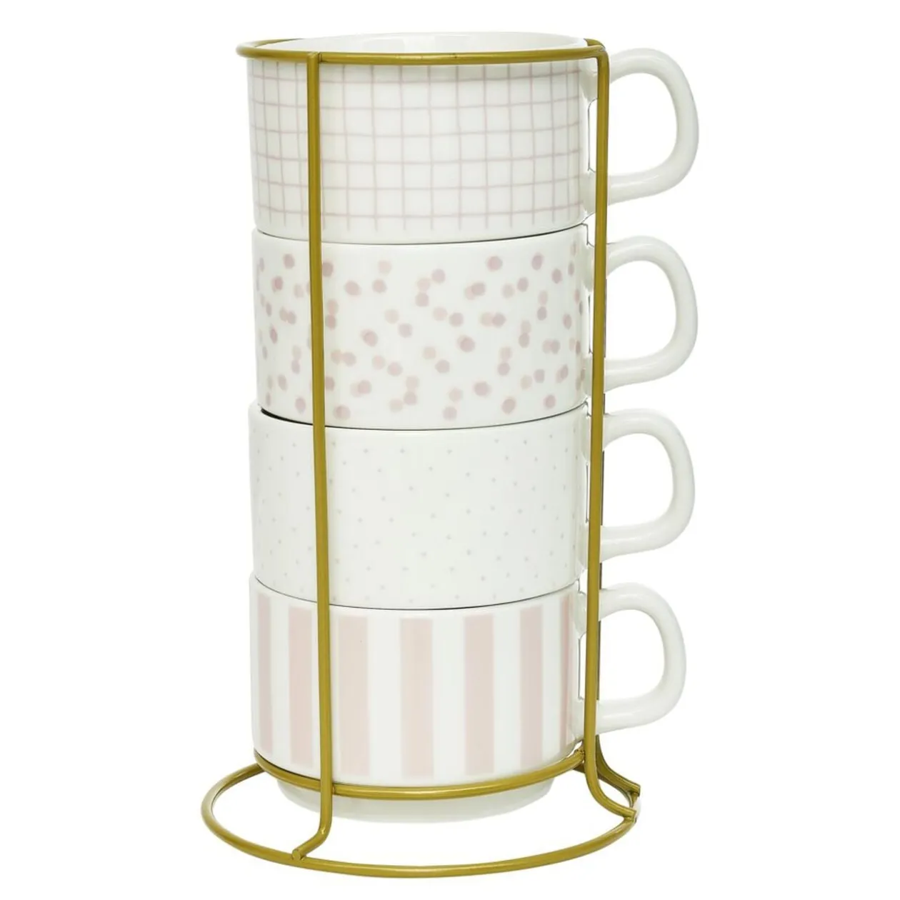 Tasse empilable motif assorti 23cl x4