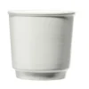 Tasse en grès espresso sans anse bleu intérieur blanc 9cl Ø6,2xH6,2cm