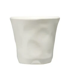 Tasse expresso 10cl forme organique céramique blanc Ø6xH6,3cm < Gifi Outlet