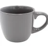 Tasse expresso en faïence gris uni 10 cl