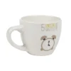 Tasse à expresso porcelaine blanc à motif réveil 9 cl