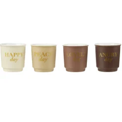 Tasse expresso x4 avec inscription message 80ml