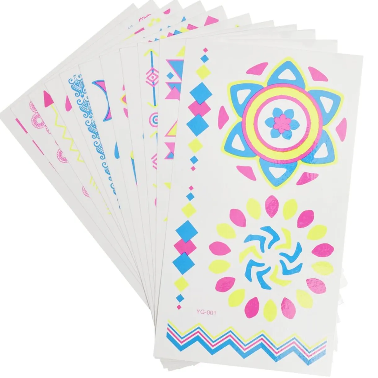 Tatouage enfant éphémère multicolore 3 feuillets (2 modèles) < Gifi Discount