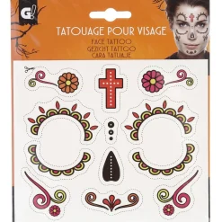 Tatouage pour visage Halloween (3 modèles) < Gifi