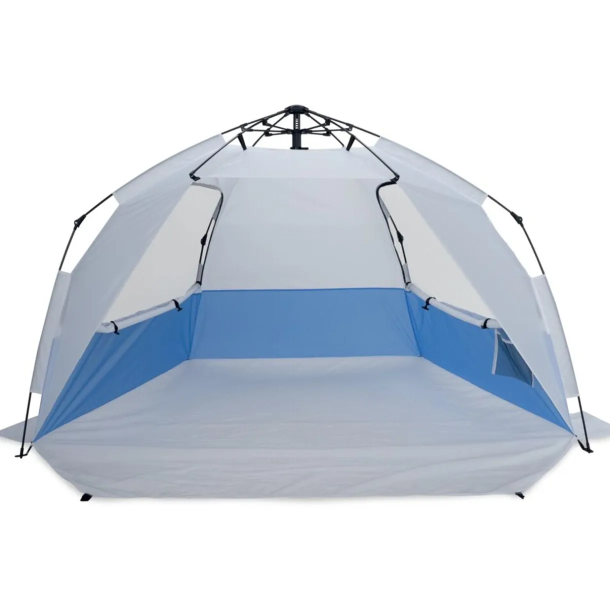 Tente de plage pop-up fibre de verre et polyester bleu 220x150xH144cm < Gifi Hot