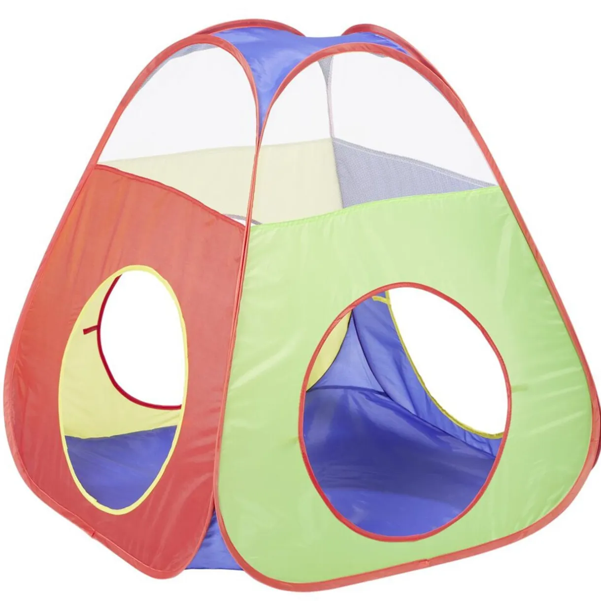 Tente tunnel enfant tricolore avec sac de transport L300cm < Gifi Best