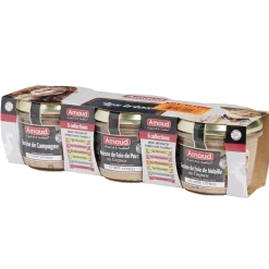 Terrine 3x180gr campagne + volaille + porc origine France < Gifi Clearance