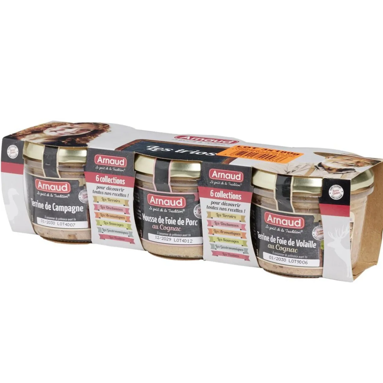 Terrine 3x180gr campagne + volaille + porc origine France < Gifi Clearance
