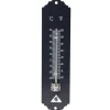 Thermomètre en métal vert H20 cm