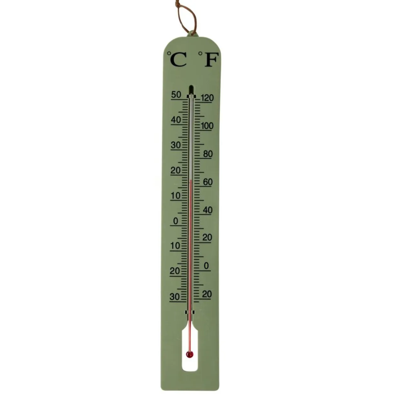 Thermomètre plastique vert H40 cm