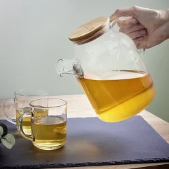 Théière en verre et bambou 1,6L