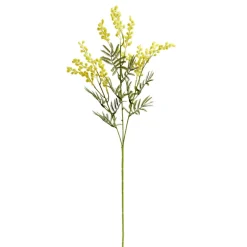 Tige mimosa jaune artificielle H70cm