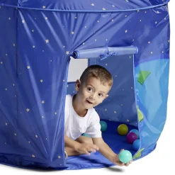 Tipi astronomie cosmos avec 4 accessoires scratch Ø103xH135cm
