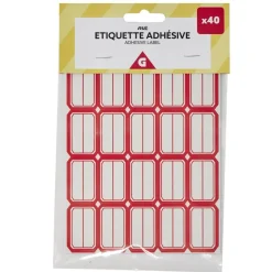 Étiquette adhésive en papier x40 < Gifi New