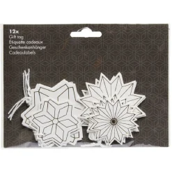Étiquette cadeau blanche x12 < Gifi