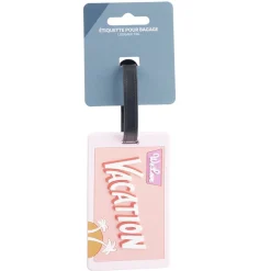 Étiquette de bagage PVC 7x15cm (5 modèles) < Gifi New