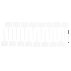 Étiquette à planter x17 en plastique blanc H14cm < Gifi Hot