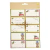Étiquettes autocollantes Noël x10 motif traditionnel