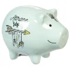 Tirelire cochon bleu attrape rêves < Gifi