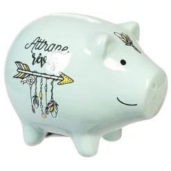 Tirelire cochon bleu attrape rêves < Gifi