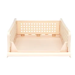 Tiroir de rangement superposable pliant rose 43x33,5xH18cm Taille M < Gifi Best