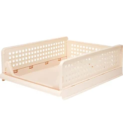 Tiroir de rangement superposable pliant rose 43x33,5xH18cm Taille M < Gifi Best