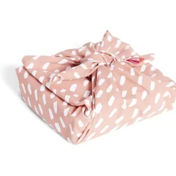 Tissu emballage cadeau réutilisable coton 50x50cm x2