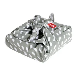Tissu emballage cadeau réutilisable coton 50x50cm x2