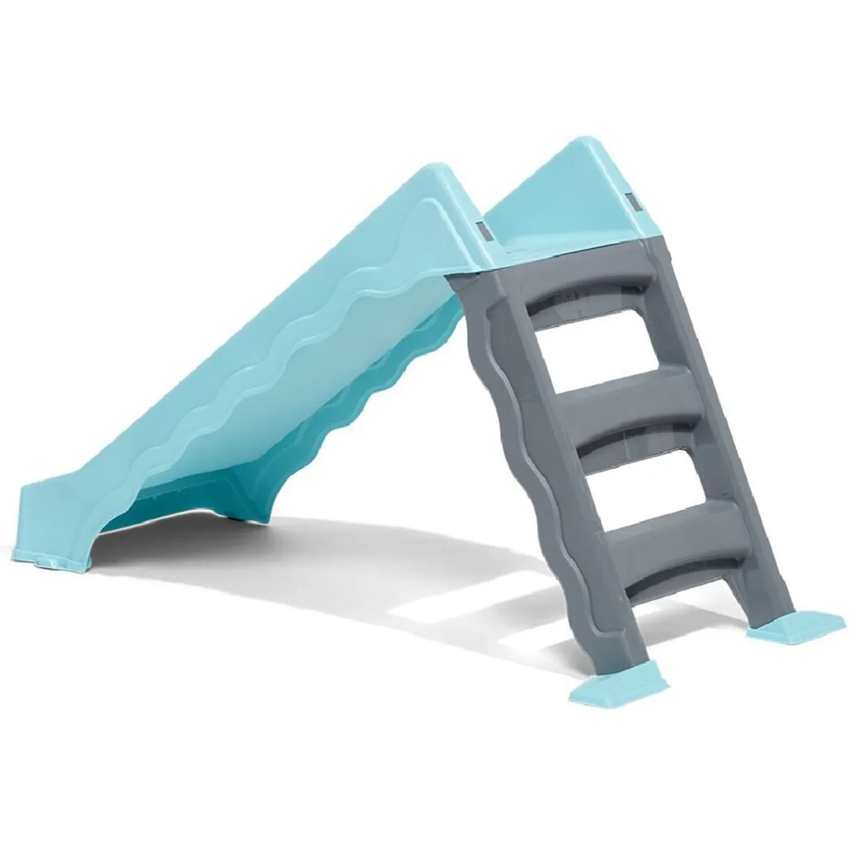Toboggan enfant 3 marches bleu 126x59xH71cm < Gifi Outlet