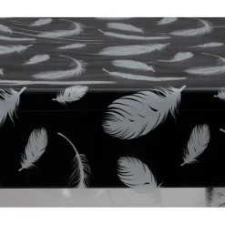 Toile cirée au mètre motif plumes