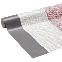 Toile cirée imprimé graphique gris et rouge 140x200cm < Gifi Sale