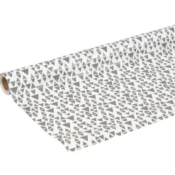 Toile cirée imprimé gris anthracite