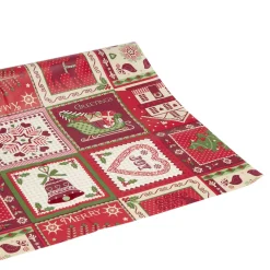 Toile cirée motifs chalets rouge 140cm < Gifi Sale