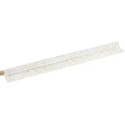 Toile cirée nacré or blanc L140cm