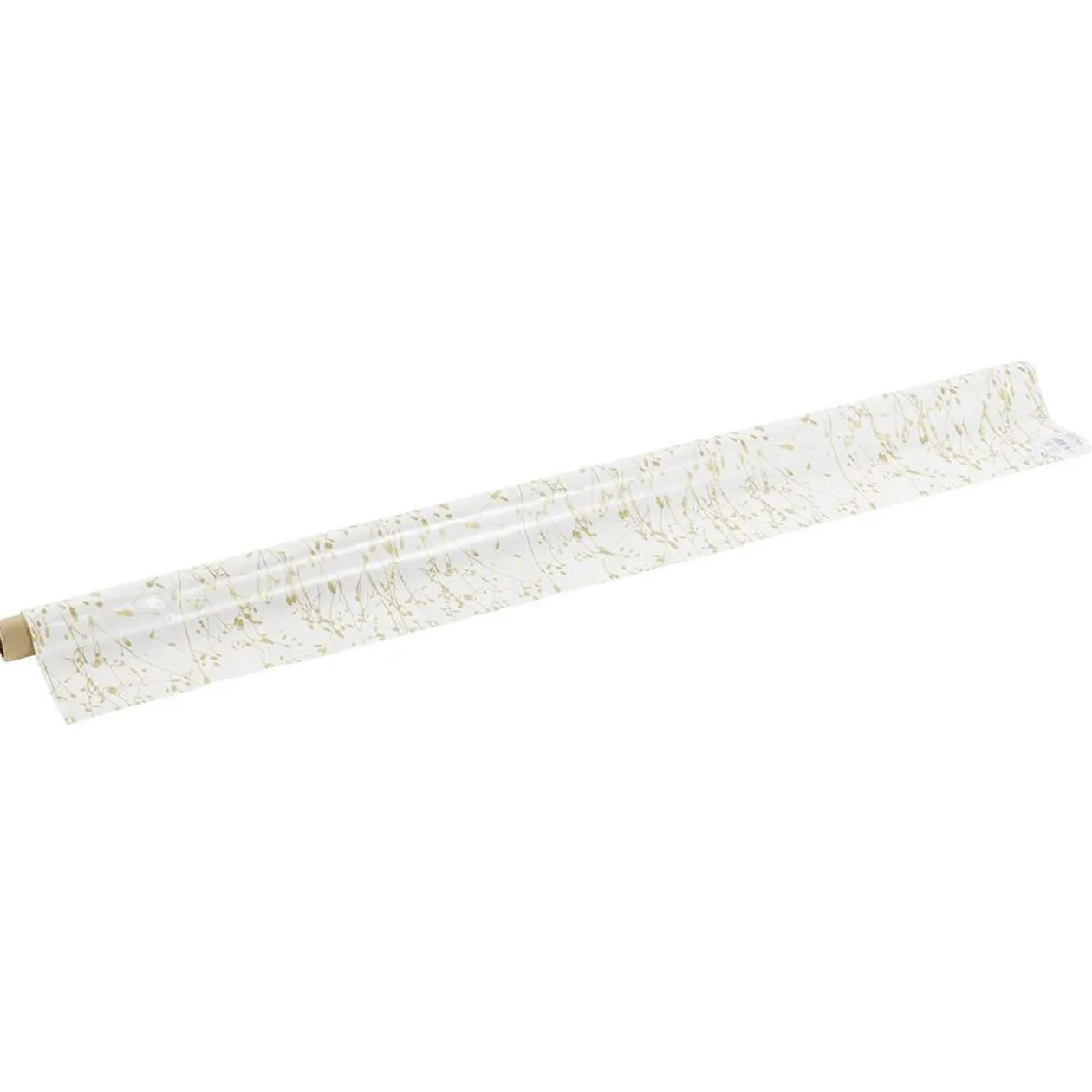Toile cirée nacré or blanc L140cm