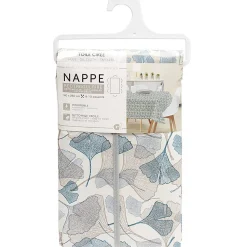 Toile cirée rectangulaire imprimée fleur pvc bleu et blanc < Gifi Hot