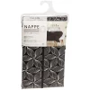 Toile cirée rectangulaire imprimée fleur pvc noir et blanc < Gifi Best