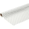 Toile cirée triangle blanc et gris clair L. 140 cm < Gifi