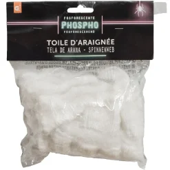 Toile d'araignée blanche phosphorescente Halloween