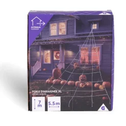 Toile d'araignée XL décoration extérieure Halloween 7x5,5m < Gifi Best
