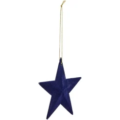 Étoile de Noël en velours