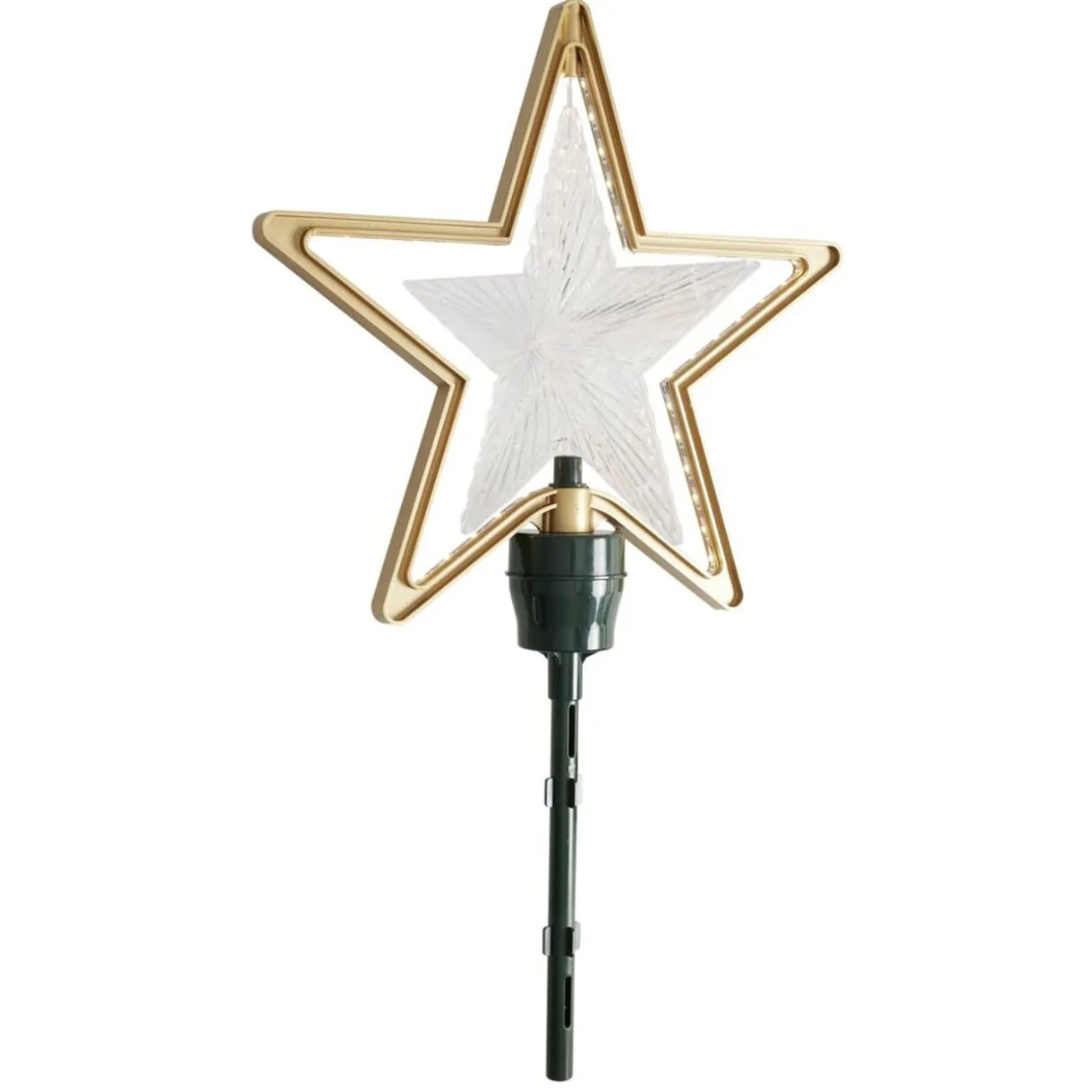 Étoile de sapin animée LED blanc 31,5x7xH54,5cm < Gifi Outlet