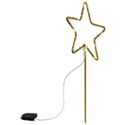 Étoile lumineuse à planter 12LED blanc chaud H25cm < Gifi Online