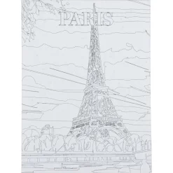 Toile à peindre à numéro motif ville 30x40cm (5 modèles) < Gifi Hot