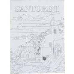 Toile à peindre à numéro motif ville 30x40cm (5 modèles) < Gifi Hot